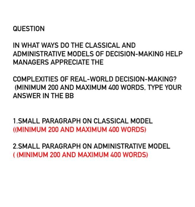 please write answer from your self QUESTION IN