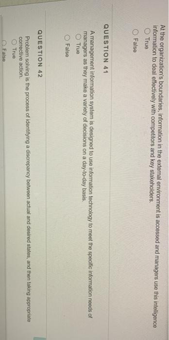 At the organization's boundaries, information in