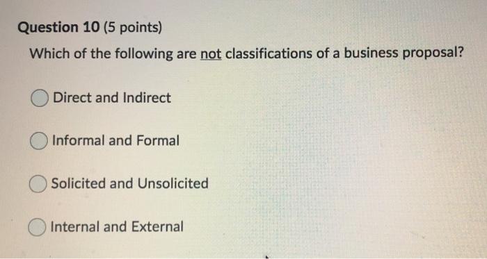 please help solve Question 6 (5 points) Which of