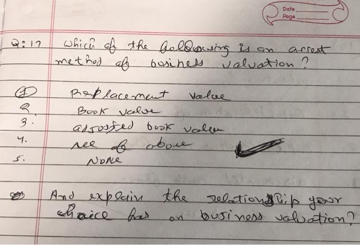 Date Page which of the belowing is an arrest