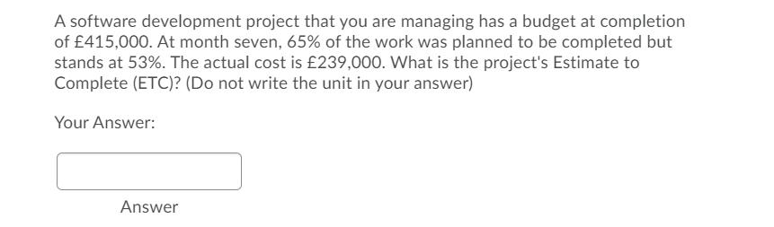 A software development project that you are