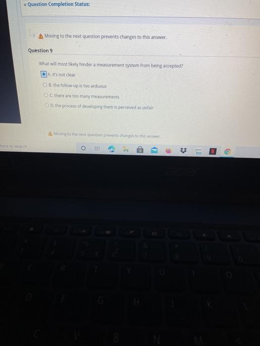 Question Completion Status: Moving to the next