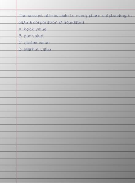 The amount attributable to every share