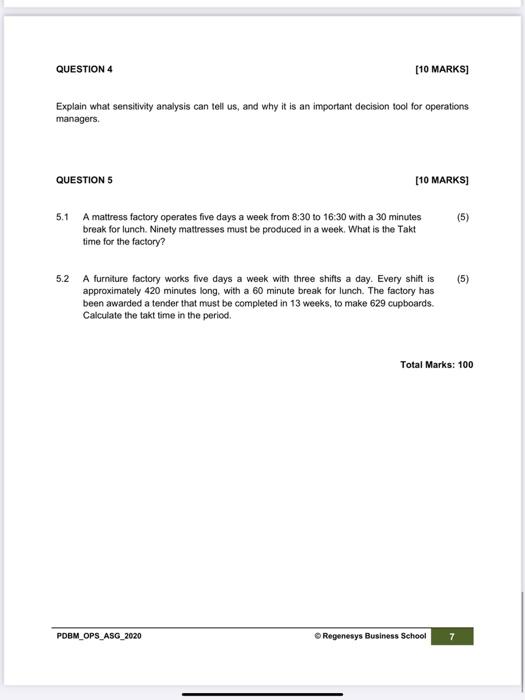 QUESTION 1 [30 MARKS] 1.1 There are five generic