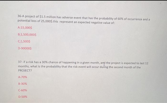 i need the steps for both question 36-A project
