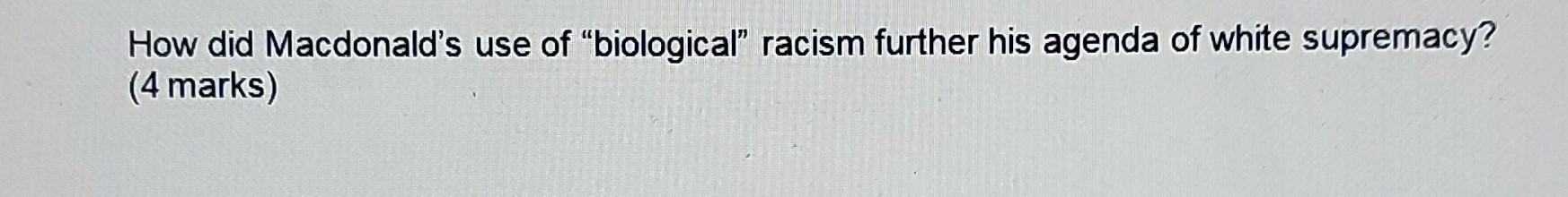 How did Macdonald's use of 
