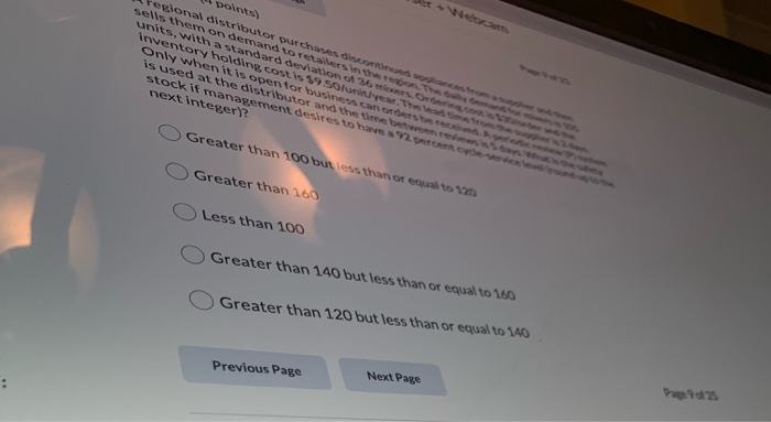 points) egional distributor purchases de sells