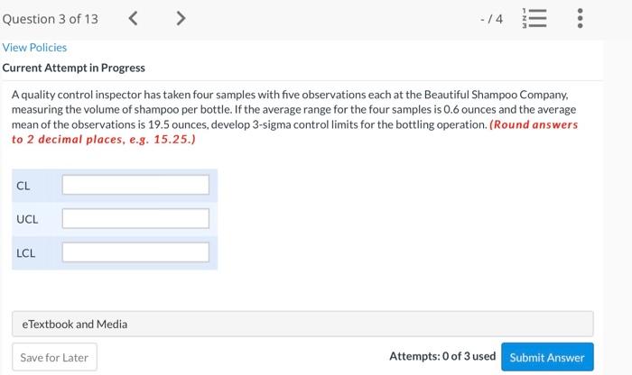 N III Question 3 of 13 <  style=