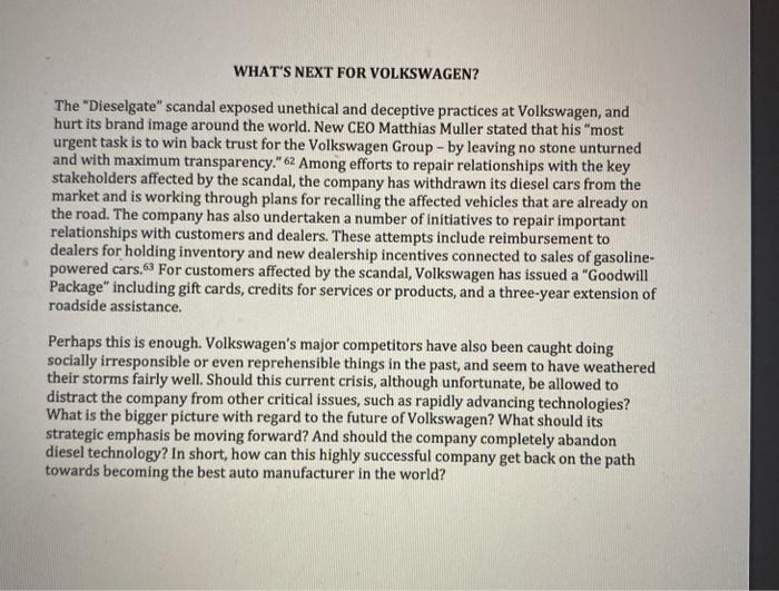 Volkswagen shocked the world on September 18,