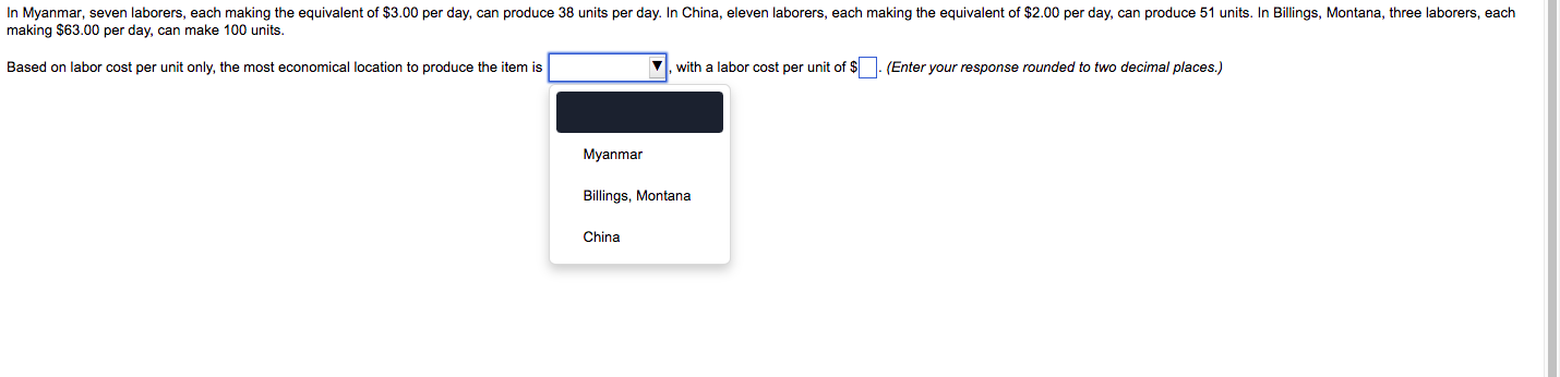 In Myanmar, seven laborers, each making the