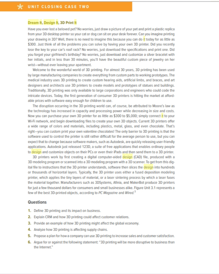 Dream It, Design It, 3D Print It Have you ever