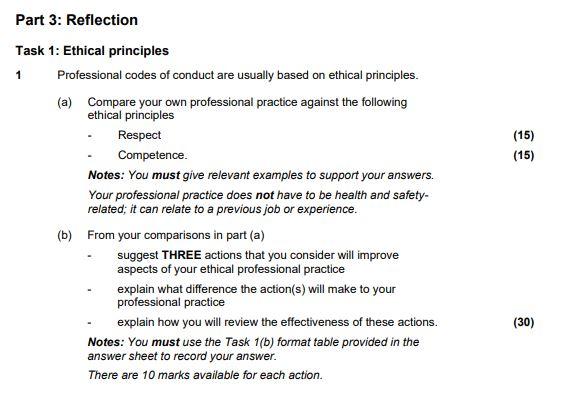 (15) (15) Part 3: Reflection Task 1: Ethical