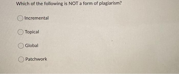 Which of the following is NOT a form of