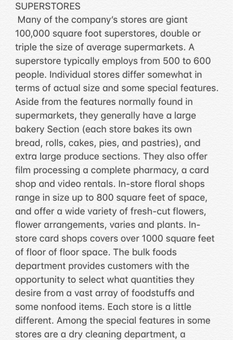 WEGMANS FOOD MARKETS Wegmans Food Markets, Inc.,