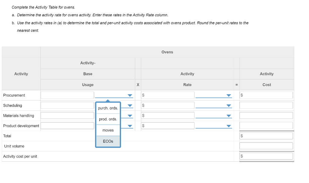 1 Activity Activity Pool Cost Activity Base 2