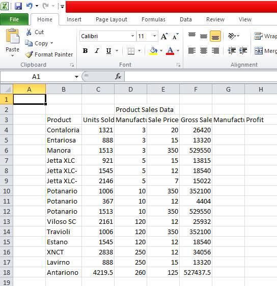 Formulas Data Review View 11 AA Wrap File Home