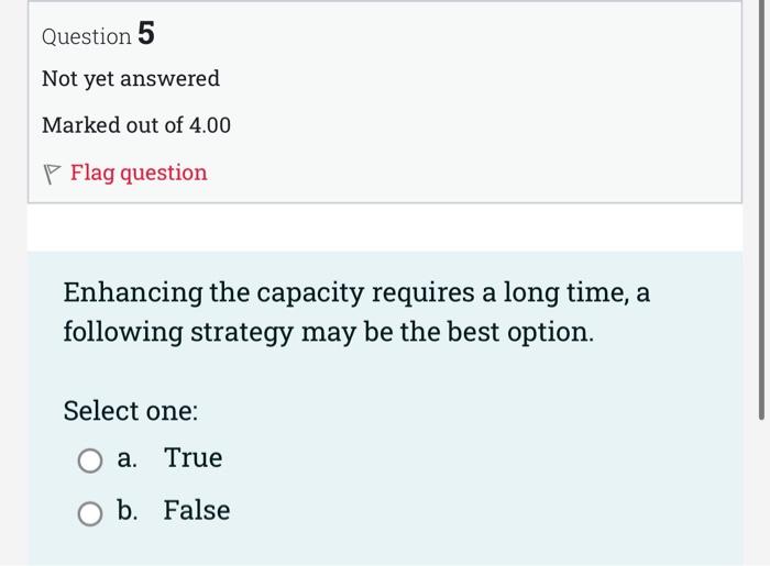 Just answer if it a, b, c or d Or its true or