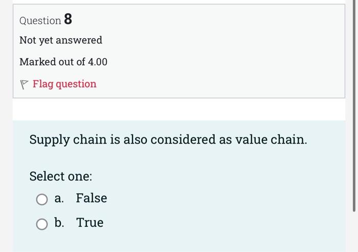 Just answer if it a, b, c or d Or its true or