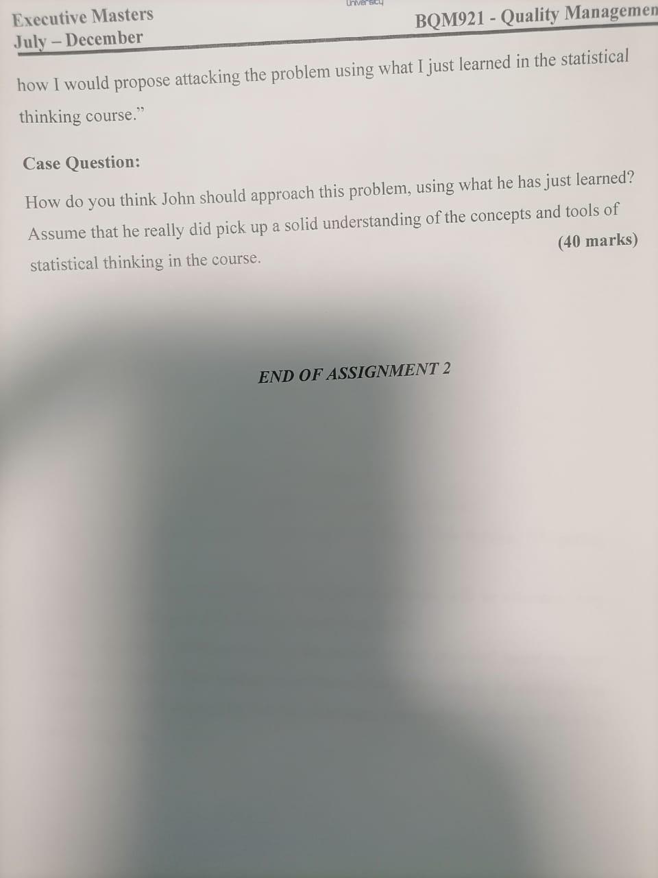 CASE STUDY Read the following case and then