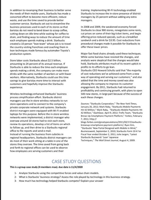 1-Analyze Starbucks using the competitive forces