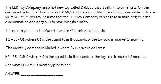 The LED Toy Company has a hot new toy called