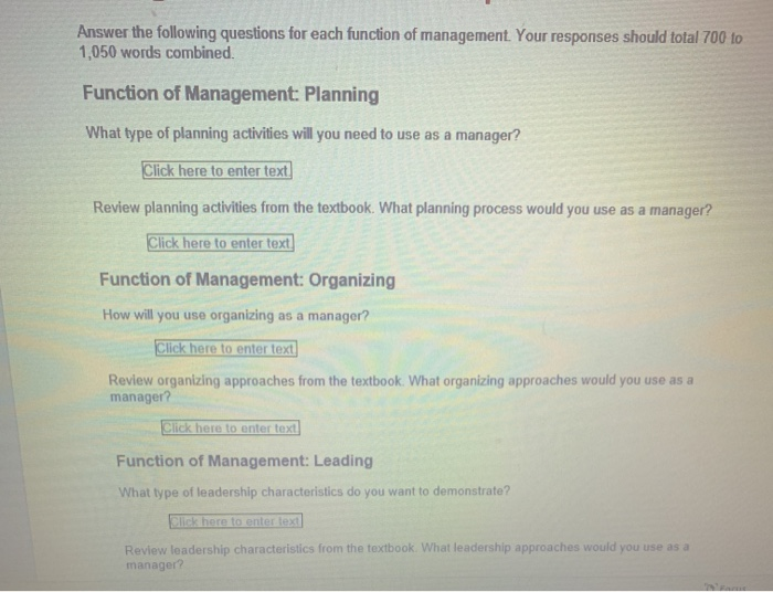 Answer the following questions for each function