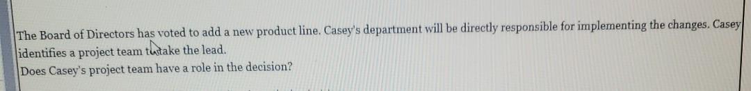 The Board of Directors has voted to add a new