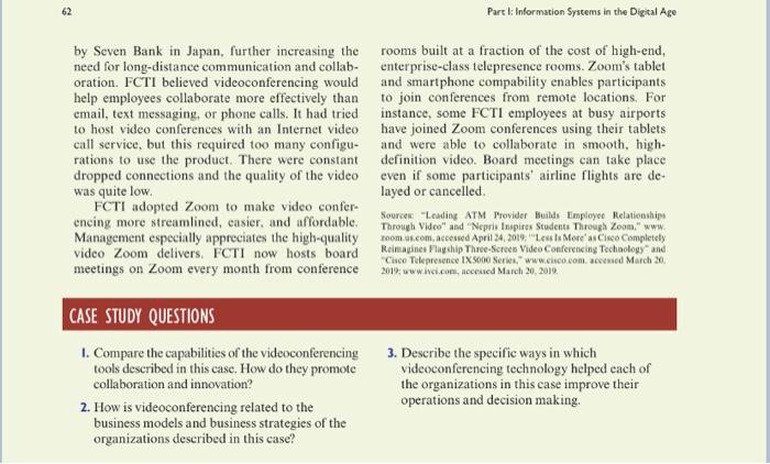 1. Compare the capabilities of the