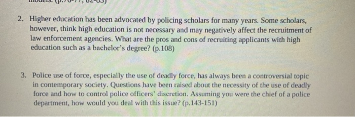 2. Higher education has been advocated by