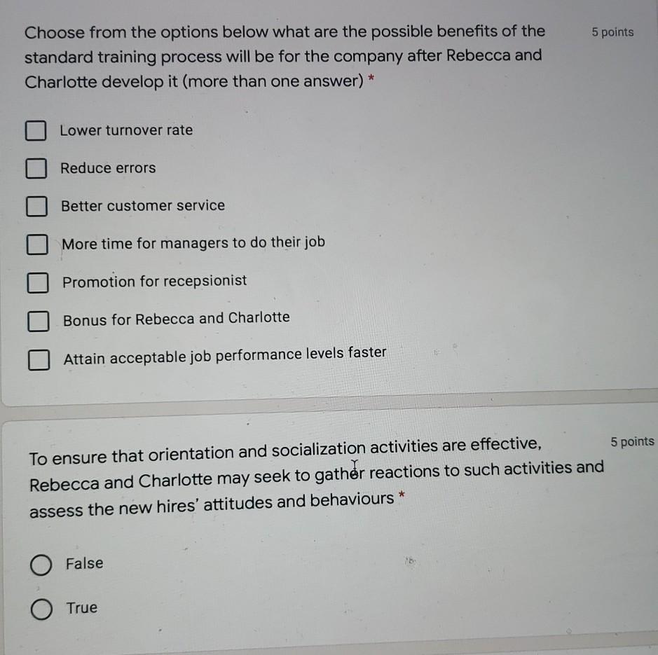 TRAINING AND ONBOARDING A NEW EMPLOYEE Rebecca