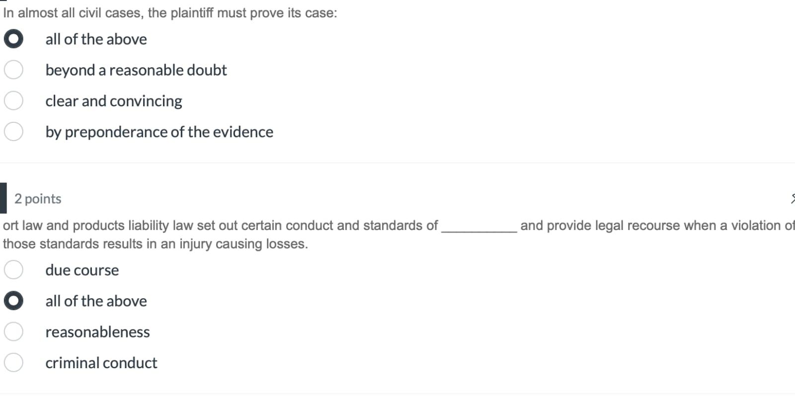 In almost all civil cases, the plaintiff must