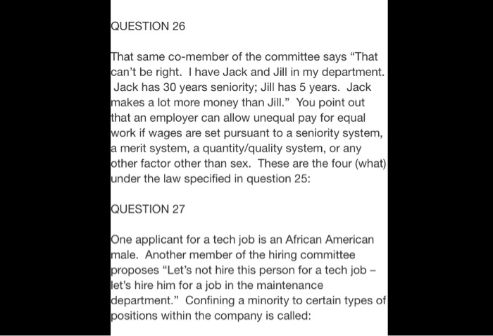 QUESTION 26 That same co-member of the committee