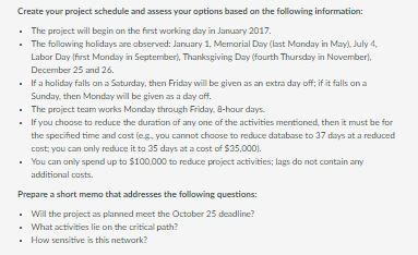 You are the assistant project manager to Rassy