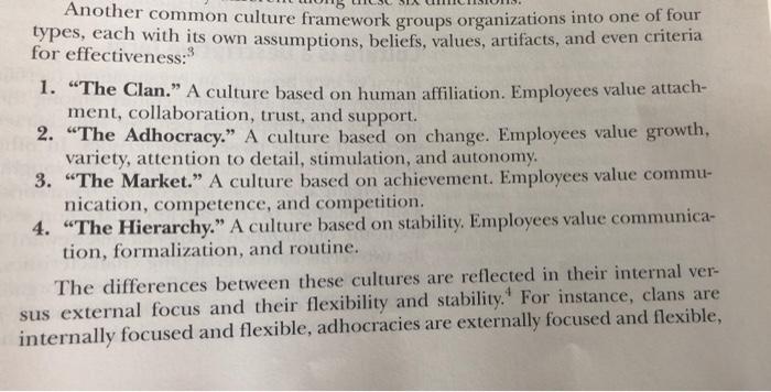 What factors presented in the readings for this