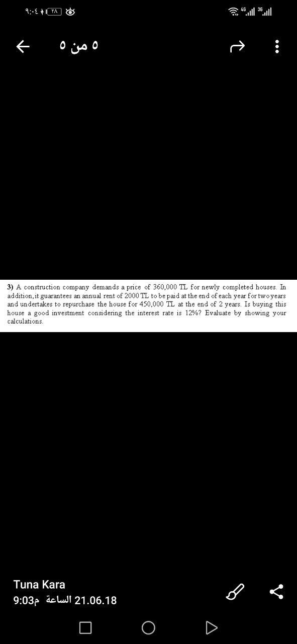 $:1 : 5 ) 3) A construction company demands a