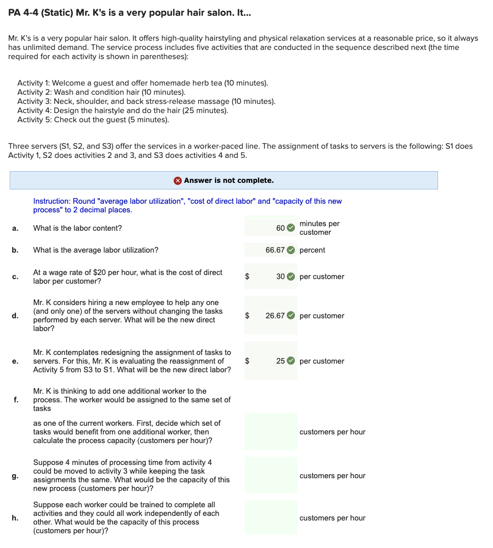 PA 4-4 (Static) Mr. K's is a very popular hair