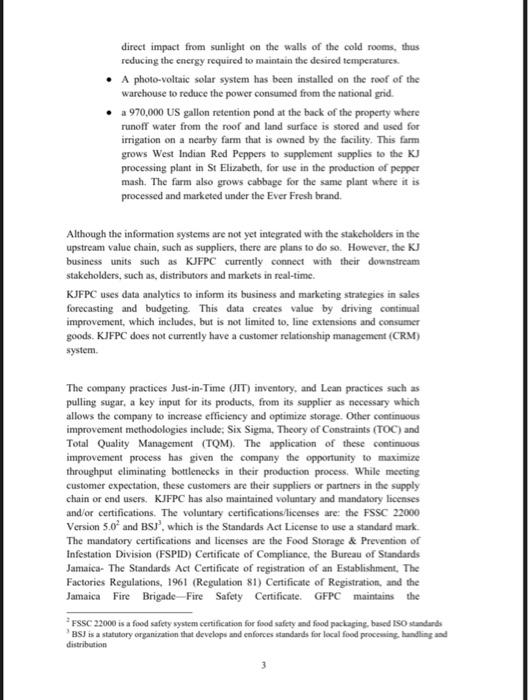 King James Food Processors (Canning) L.td.