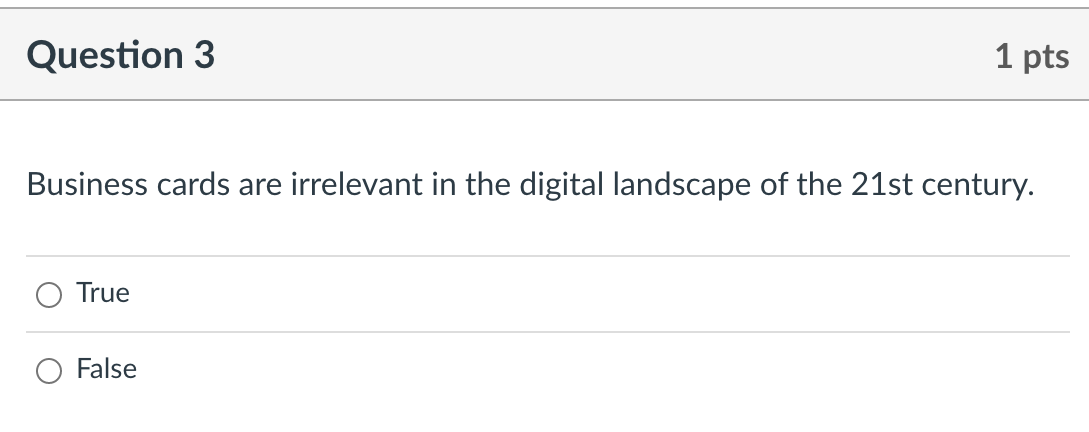 Business cards are irrelevant in the digital