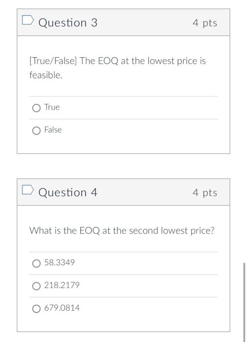 Qz 14 Alex wants to determine the best order