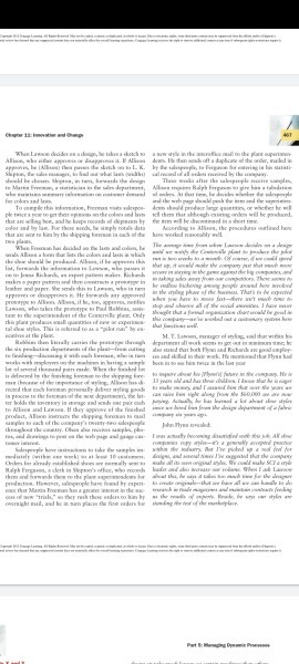 Shoe corporation of Illinois Why is the hierarchy