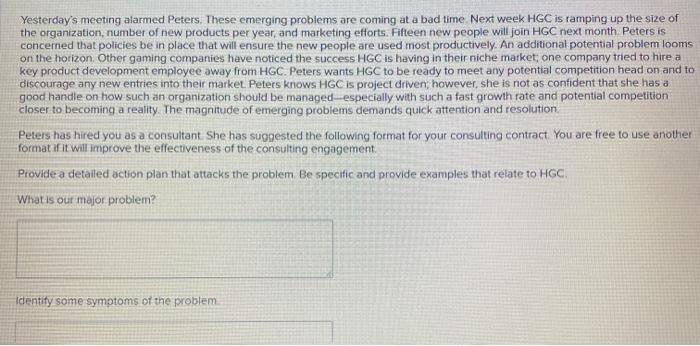 Hector Gaming Company (HGC) is an educational