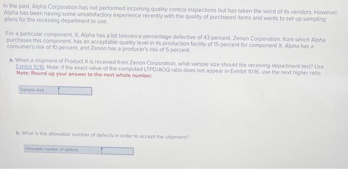 In the past, Alpha Corporation has not performed