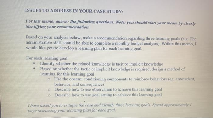 a paragraph explaining the three goals it DOESN'T