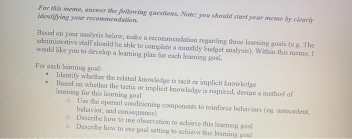 a paragraph explaining the three goals it DOESN'T