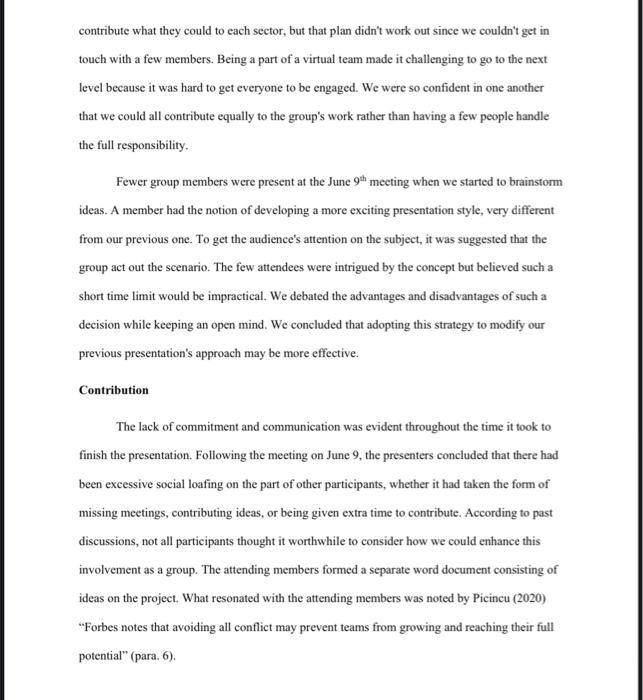 Need to add communication to all the paragraphs