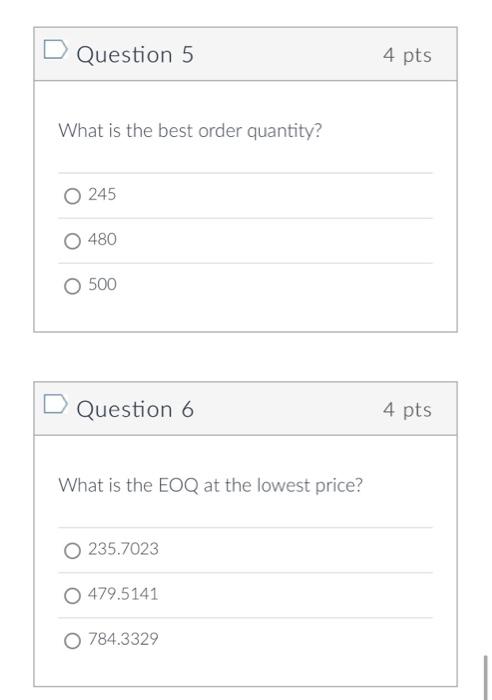 5/6 Alex wants to determine the best order