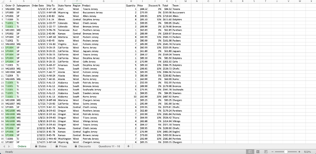 Please HELP 11. Use a function in cell B1 of the