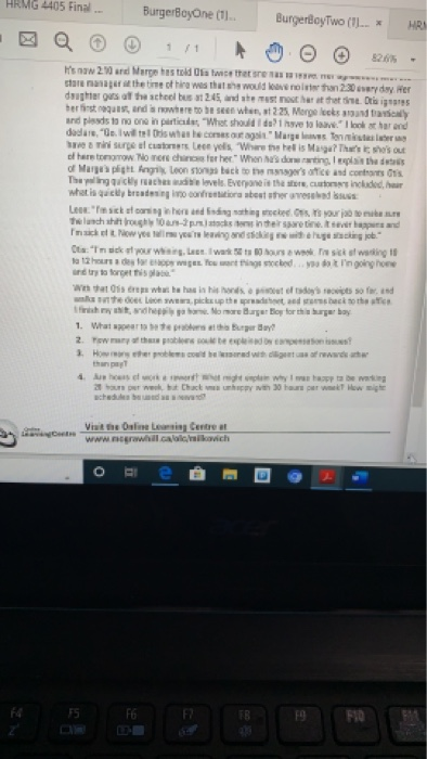 this is a case study and need to answer 4