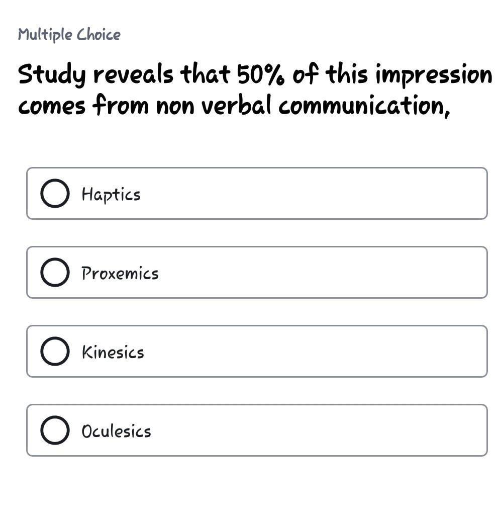 introduction to communication Multiple Choice