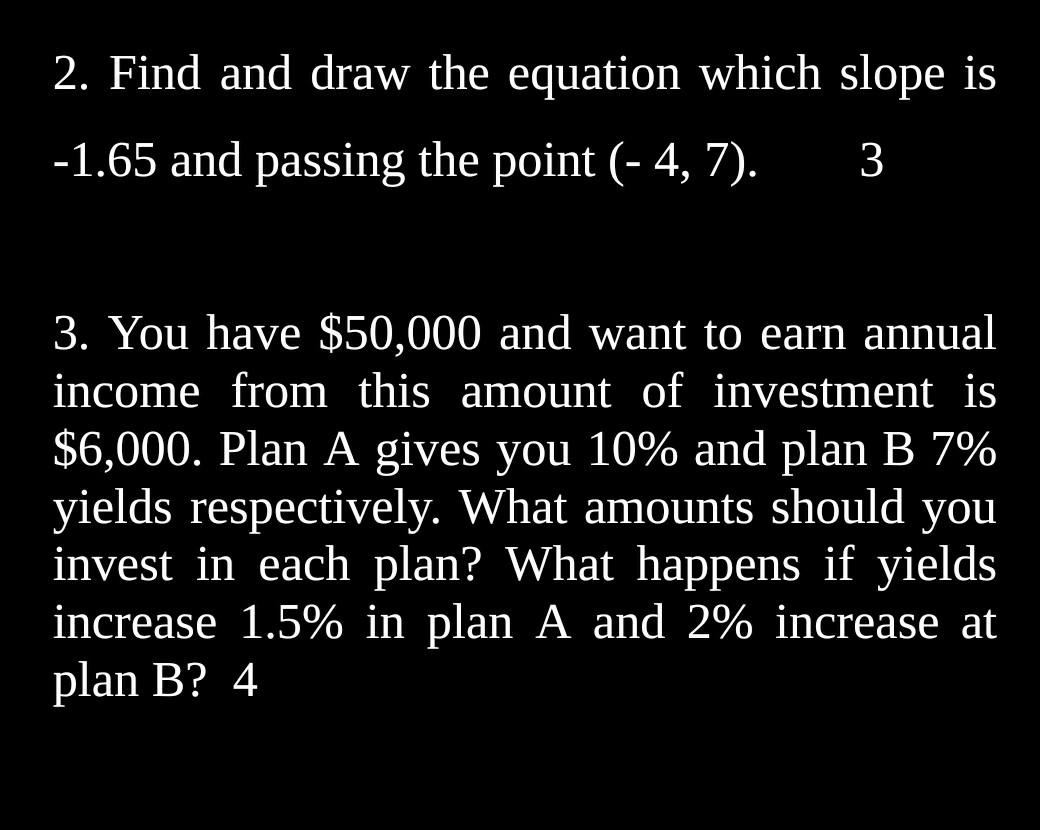 Dear Solver, please solve 2,3 course is: Applied